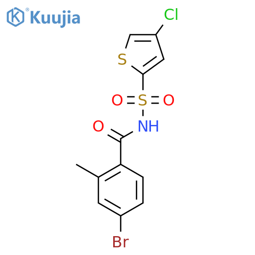 BENZAMIDE, 4-BROMO-N-[(4-CHLORO-2-THIENYL)SULFONYL]-2-METHYL- structure