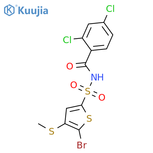 BENZAMIDE, N-[[5-BROMO-4-(METHYLTHIO)-2-THIENYL]SULFONYL]-2,4-DICHLORO- structure