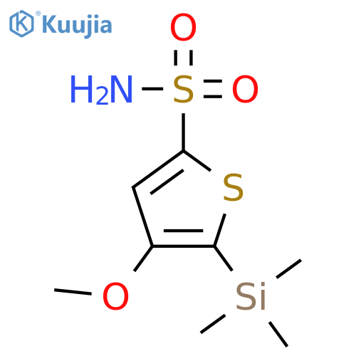 2-THIOPHENESULFONAMIDE, 4-METHOXY-5-(TRIMETHYLSILYL)- structure