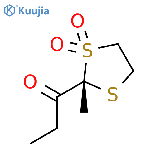 1-Propanone, 1-[(2S)-2-methyl-1,1-dioxido-1,3-dithiolan-2-yl]- structure