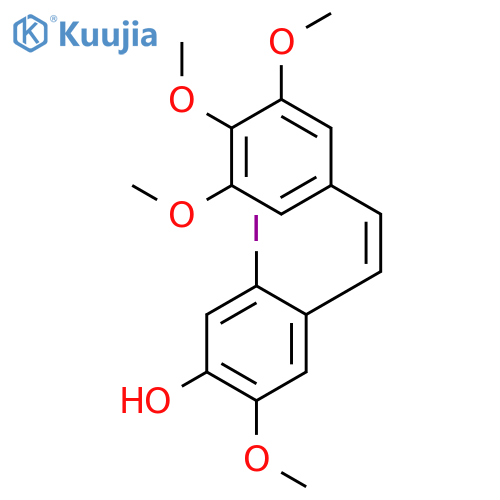 PHENOL, 5-IODO-2-METHOXY-4-[(1Z)-2-(3,4,5-TRIMETHOXYPHENYL)ETHENYL]- structure