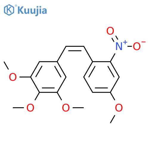 BENZENE, 1,2,3-TRIMETHOXY-5-[(1Z)-2-(4-METHOXY-2-NITROPHENYL)ETHENYL]- structure