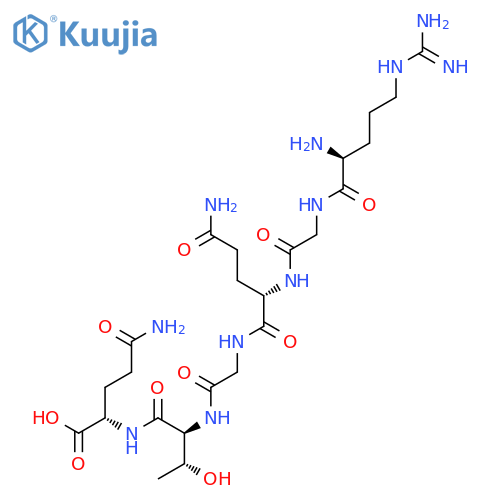 L-GLUTAMINE, L-ARGINYLGLYCYL-L-GLUTAMINYLGLYCYL-L-THREONYL- structure