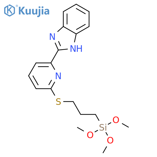 1H-Benzimidazole, 2-[6-[[3-(trimethoxysilyl)propyl]thio]-2-pyridinyl]- structure