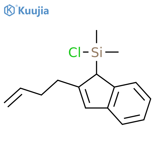 Silane, [2-(3-butenyl)-1H-inden-1-yl]chlorodimethyl- structure