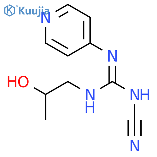 Guanidine, N-cyano-N'-(2-hydroxypropyl)-N''-4-pyridinyl- structure