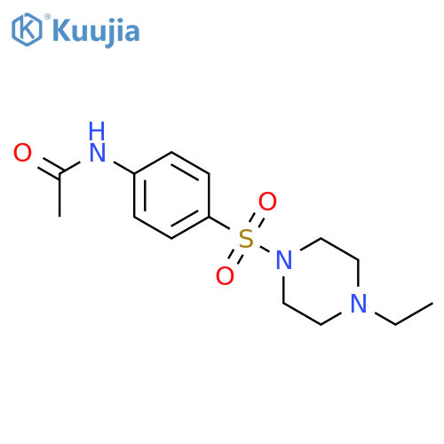 Acetamide, N-[4-[(4-ethyl-1-piperazinyl)sulfonyl]phenyl]- structure