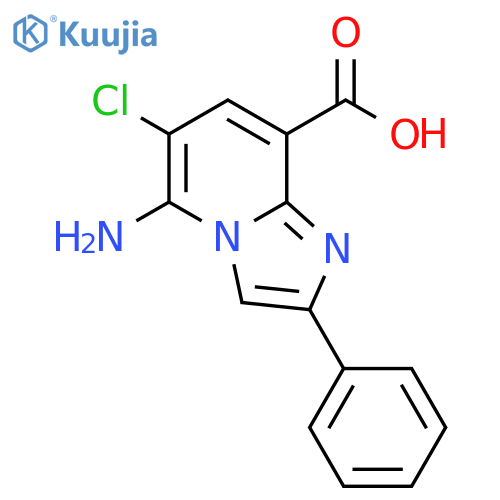 IMIDAZO[1,2-A]PYRIDINE-8-CARBOXYLIC ACID, 5-AMINO-6-CHLORO-2-PHENYL- structure