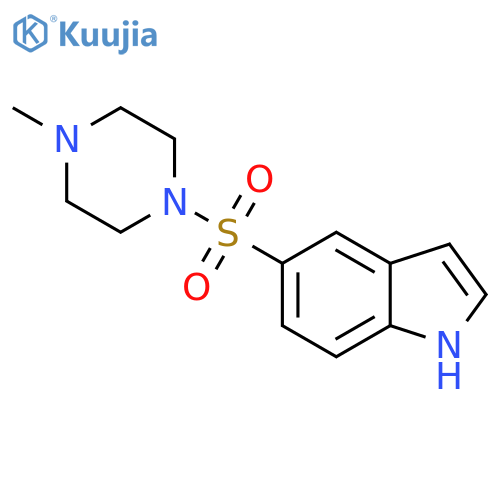 Piperazine, 1-(1H-indol-5-ylsulfonyl)-4-methyl- structure