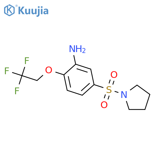 5-(Pyrrolidine-1-sulfonyl)-2-(2,2,2-trifluoro-ethoxy)-phenylamine structure