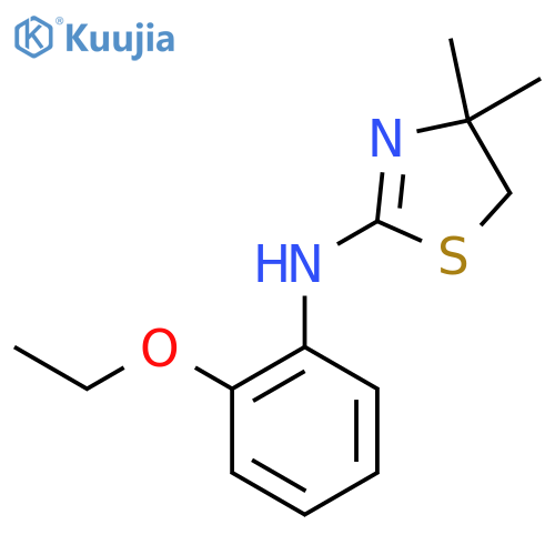N-(2-Ethoxyphenyl)-4,4-dimethyl-4,5-dihydro-1,3-thiazol-2-amine structure