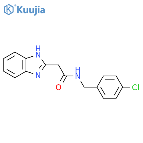 2-(1H-1,3-Benzodiazol-2-yl)-N-(4-chlorophenyl)methylacetamide structure