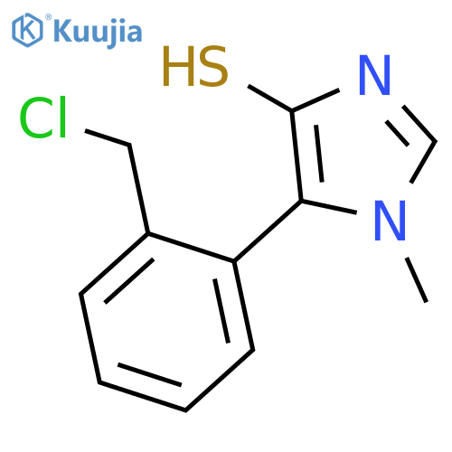 1H-Imidazole-4-thiol, 5-[2-(chloromethyl)phenyl]-1-methyl- structure