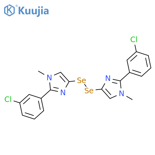 1H-IMIDAZOLE, 4,4'-DISELENOBIS[2-(3-CHLOROPHENYL)-1-METHYL- structure