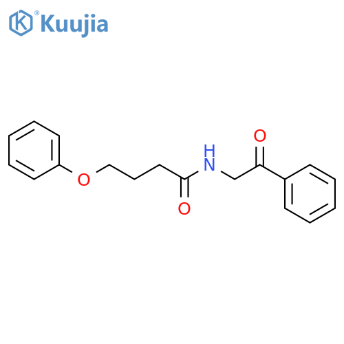 Butanamide, N-(2-oxo-2-phenylethyl)-4-phenoxy- structure