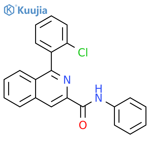 3-Isoquinolinecarboxamide, 1-(2-chlorophenyl)-N-phenyl- structure