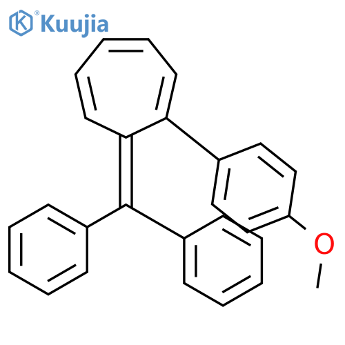1,3,5-CYCLOHEPTATRIENE, 7-(DIPHENYLMETHYLENE)-1-(4-METHOXYPHENYL)- structure