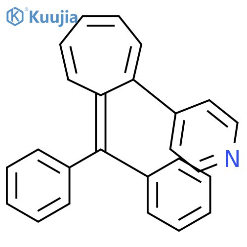 PYRIDINE, 4-[7-(DIPHENYLMETHYLENE)-1,3,5-CYCLOHEPTATRIEN-1-YL]- structure