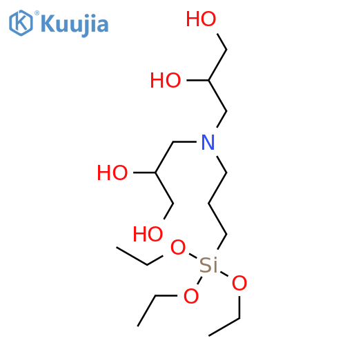 1,2-Propanediol, 3,3'-[[3-(triethoxysilyl)propyl]imino]bis- structure