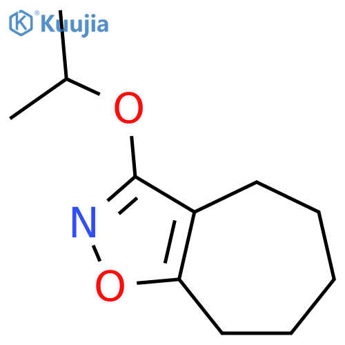 4H-Cyclohept[d]isoxazole, 5,6,7,8-tetrahydro-3-(1-methylethoxy)- structure
