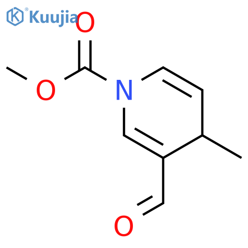 1(4H)-Pyridinecarboxylic acid, 3-formyl-4-methyl-, methyl ester structure