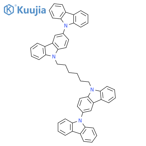 3,9'-BI-9H-CARBAZOLE, 9,9''-(1,6-HEXANEDIYL)BIS- structure