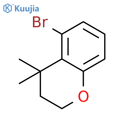2H-1-Benzopyran, 5-bromo-3,4-dihydro-4,4-dimethyl- structure