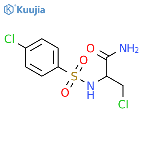 PROPANAMIDE, 3-CHLORO-2-[[(4-CHLOROPHENYL)SULFONYL]AMINO]- structure
