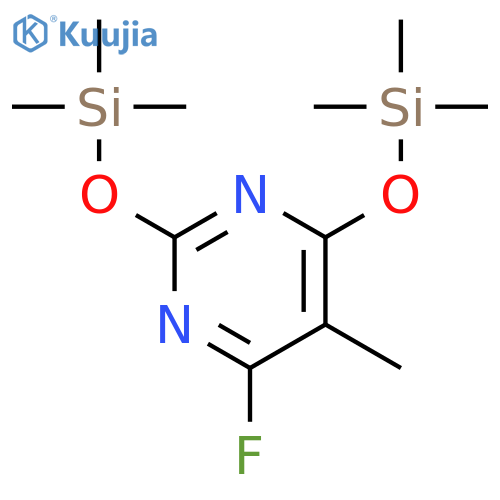 Pyrimidine, 4-fluoro-5-methyl-2,6-bis[(trimethylsilyl)oxy]- structure