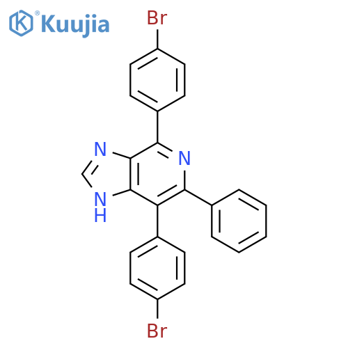1H-IMIDAZO[4,5-C]PYRIDINE, 4,7-BIS(4-BROMOPHENYL)-6-PHENYL- structure