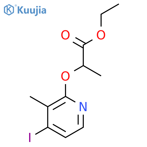 PROPANOIC ACID, 2-[(4-IODO-3-METHYL-2-PYRIDINYL)OXY]-, ETHYL ESTER structure