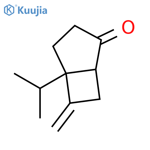 Bicyclo[3.2.0]heptan-2-one, 6-methylene-5-(1-methylethyl)- (9CI) structure