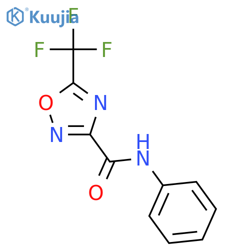 1,2,4-Oxadiazole-3-carboxamide, N-phenyl-5-(trifluoromethyl)- structure