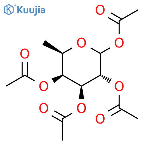 D-Galactopyranose, 6-deoxy-, tetraacetate structure