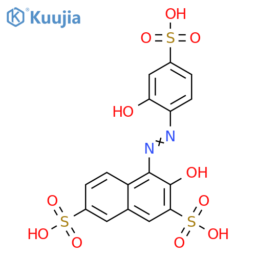 2,7-Naphthalenedisulfonic acid,3-hydroxy-4-[(2-hydroxy-4-sulfophenyl)azo]- structure