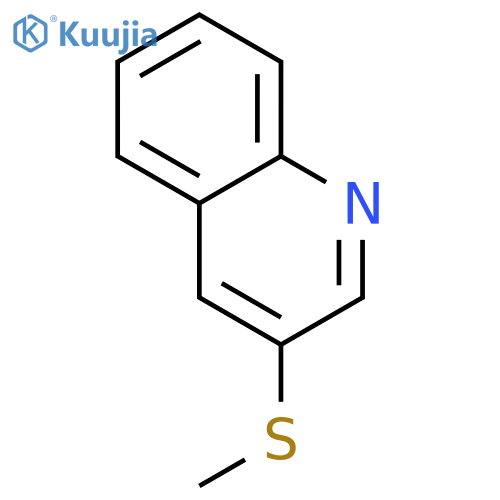 Quinoline, 3-(methylthio)- structure