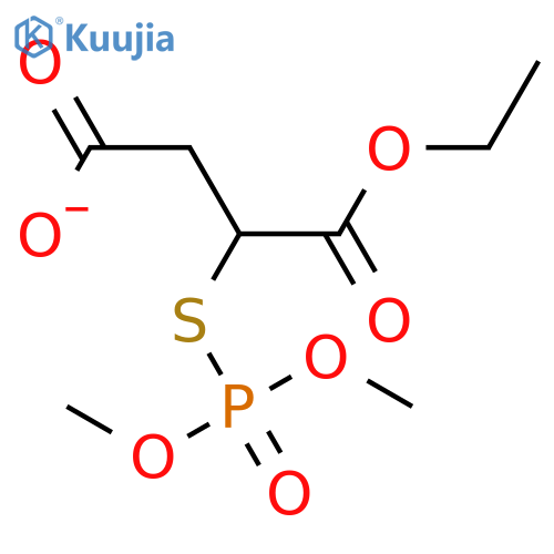 Butanedioic acid, [(dimethoxyphosphinyl)thio]-, 1-ethyl ester structure