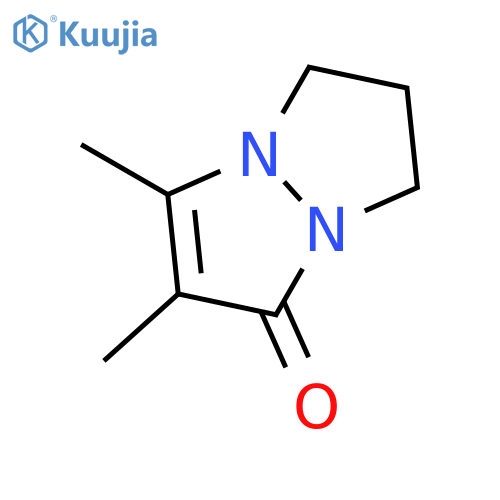 1H,5H-Pyrazolo[1,2-a]pyrazol-1-one, 6,7-dihydro-2,3-dimethyl- structure
