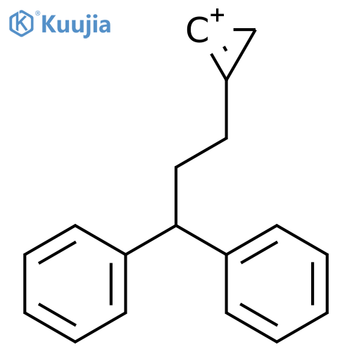 Cyclopropenylium, diphenylpropyl- structure