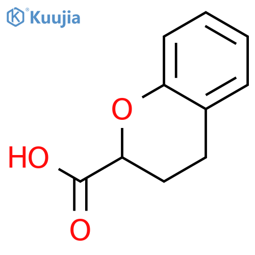 3,4-dihydro-2H-1-benzopyran-2-carboxylic acid structure