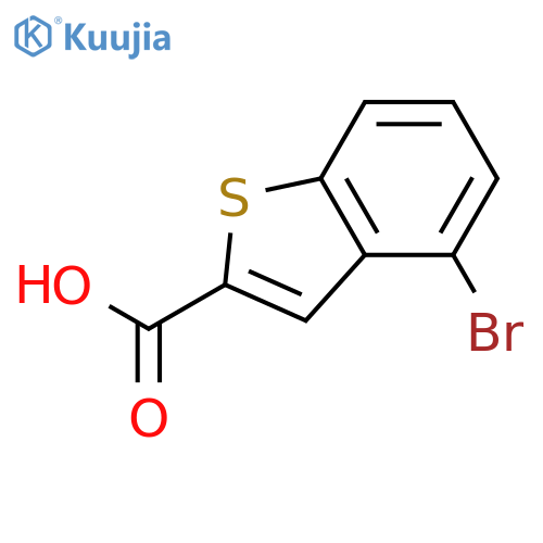 4-bromo-1-benzothiophene-2-carboxylic acid structure