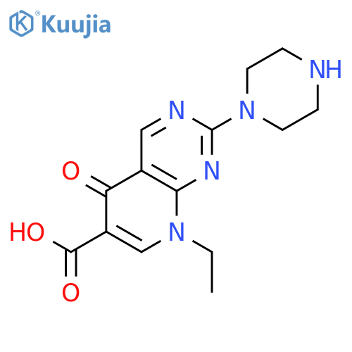Pipemidic acid structure