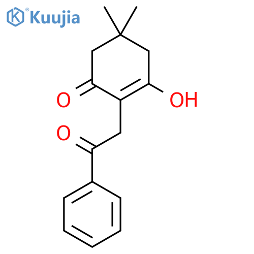 2-Cyclohexen-1-one, 3-hydroxy-5,5-dimethyl-2-(2-oxo-2-phenylethyl)- structure