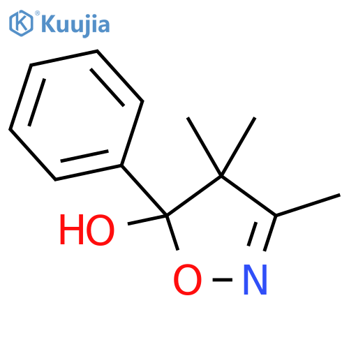 5-Isoxazolol, 4,5-dihydro-3,4,4-trimethyl-5-phenyl- structure
