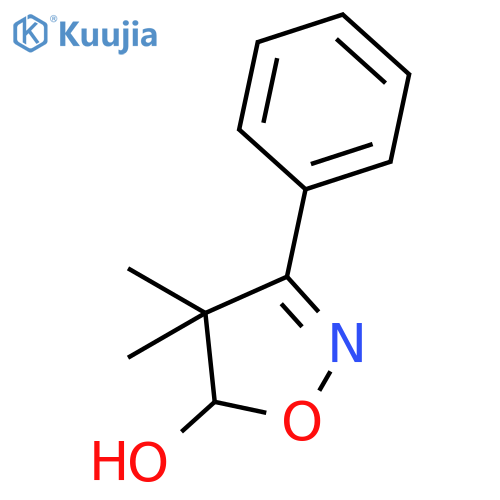 5-Isoxazolol, 4,5-dihydro-4,4-dimethyl-3-phenyl- structure