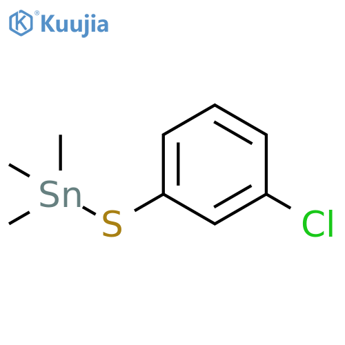 Stannane, [(3-chlorophenyl)thio]trimethyl- structure