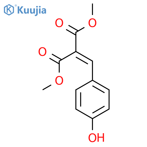4-Hydroxy benzylidene malonic acid dimethyl ester structure