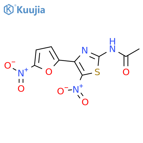 Acetamide, N-[5-nitro-4-(5-nitro-2-furanyl)-2-thiazolyl]- structure