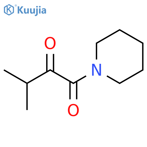 Piperidine, 1-(3-methyl-1,2-dioxobutyl)- structure