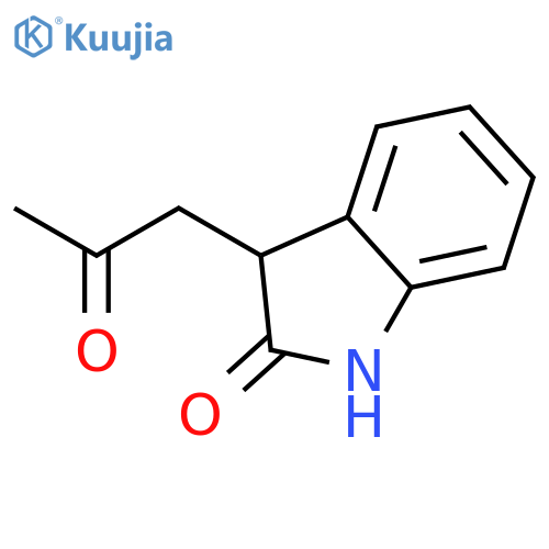 1,3-dihydro-3-(2-oxopropyl)-2H-Indol-2-one structure